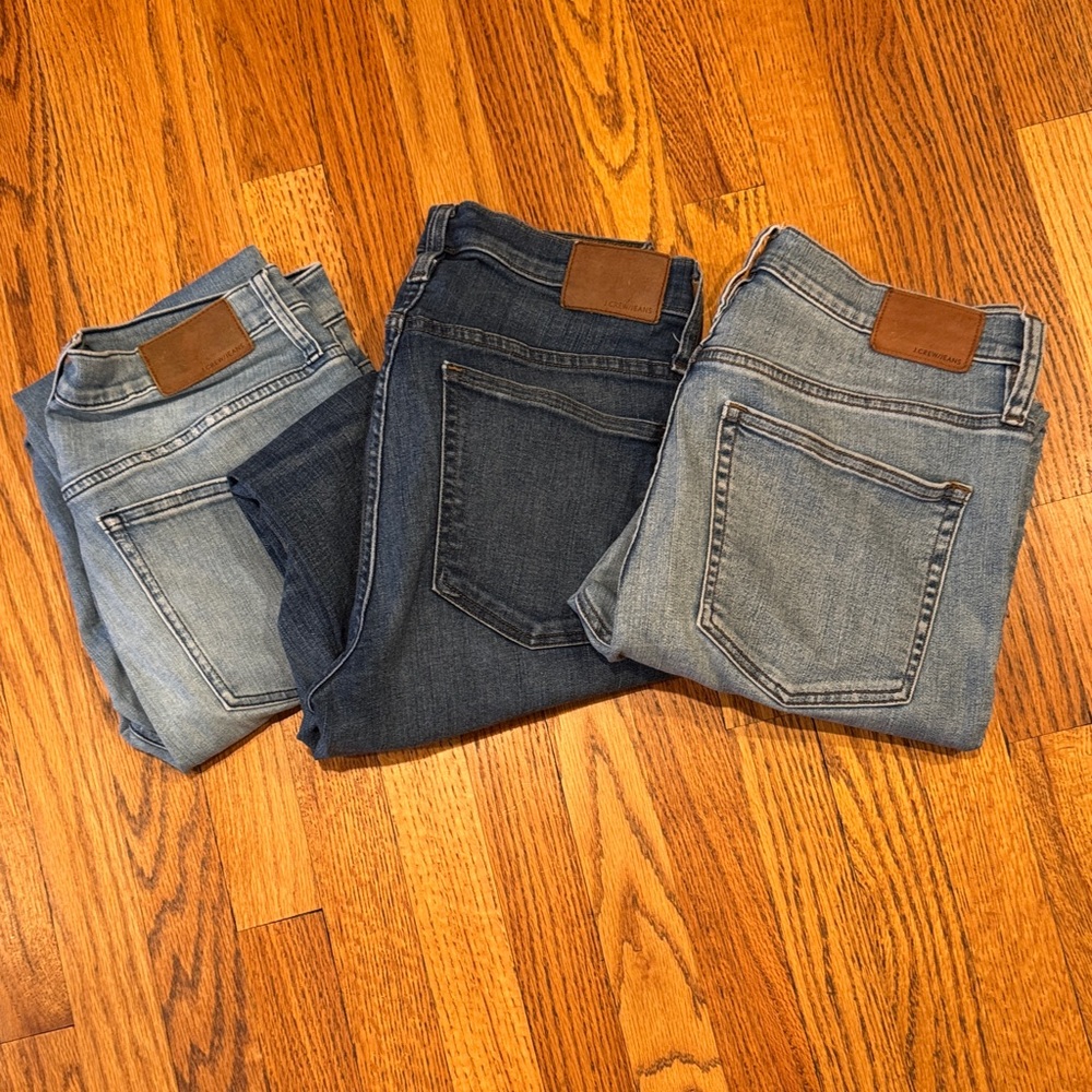 J.Crew retail lot of Billie Demi boot crop Jeans 30P
